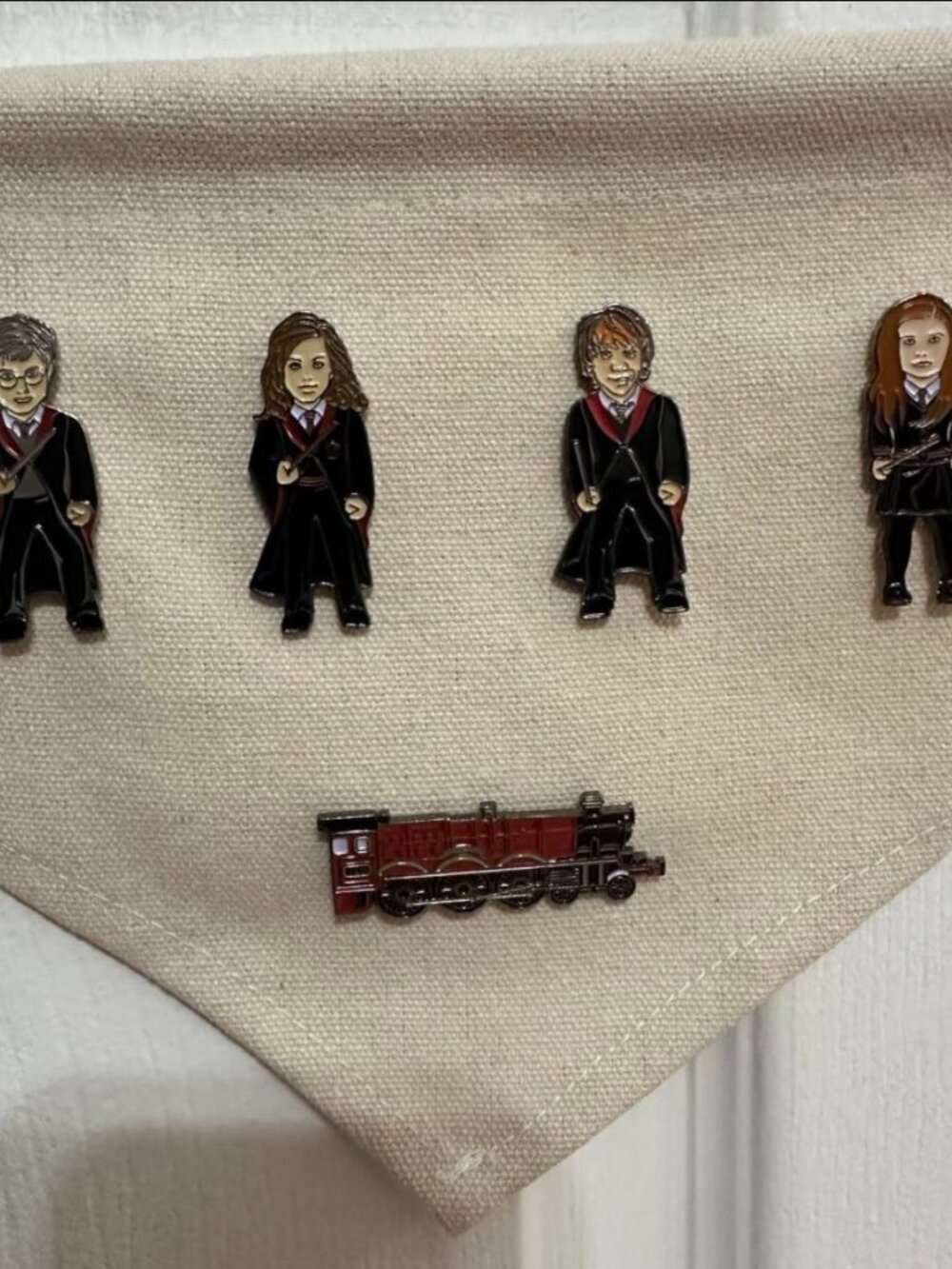 Harry Potter Enamel Pin Collection with Decorative Flag
